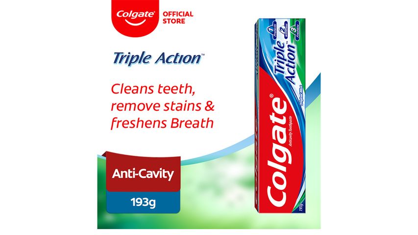 Colgate Triple Action Anti-Cavity Family Toothpaste 193g