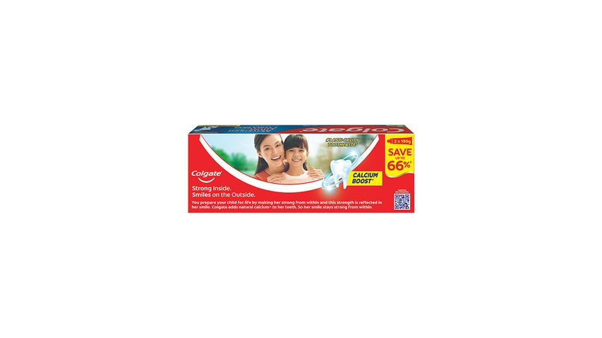 Colgate Twin Pack Maximum Cavity Protection 195G