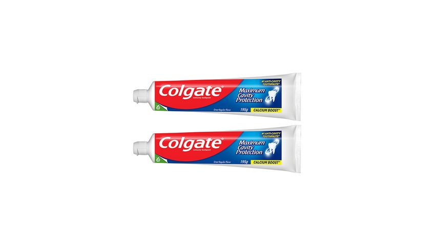 Colgate Twin Pack Maximum Cavity Protection 195G