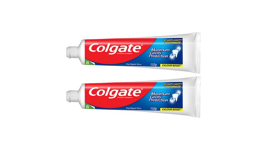 Colgate Maximum Cavity Protection Toothpaste 132g Twin Pack