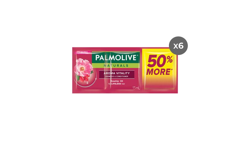 Palmolive Shampoo Aroma Vitality 15ml x 6'S