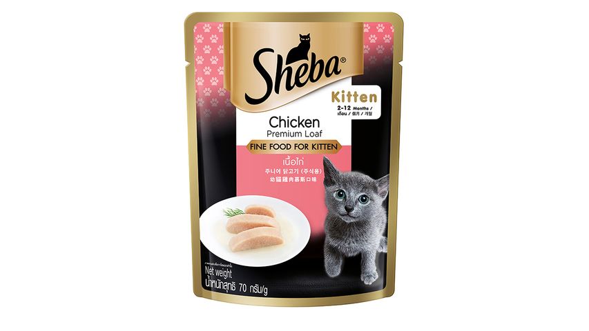 Sheba Cat Wet Food Pouch Kitten Chicken 70g
