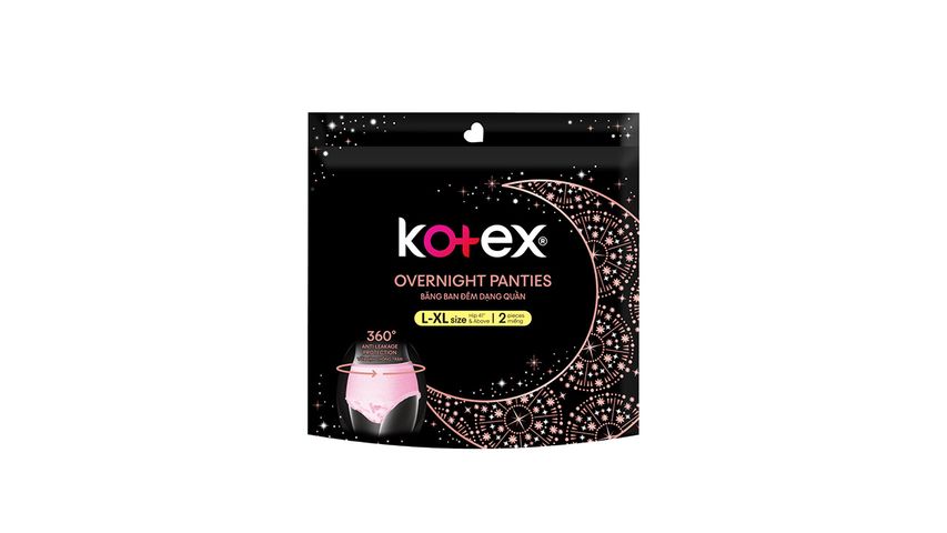 Kotex Overnight Panties XL 2pcs