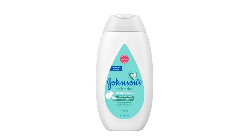 Johnson's Baby Lotion Milk+Rice 200ml