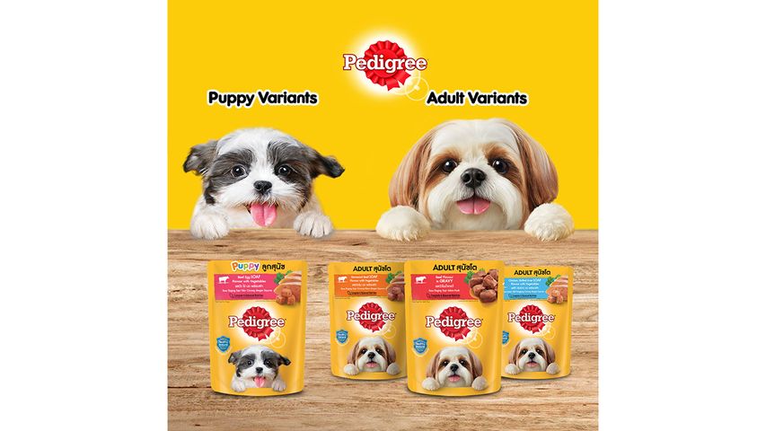 Pedigree Pouch Roasted Beef Chunks In Gravy With Vegetables 80g
