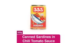 555 Sardines Tomato Sauce with Chilli 425g | 50289