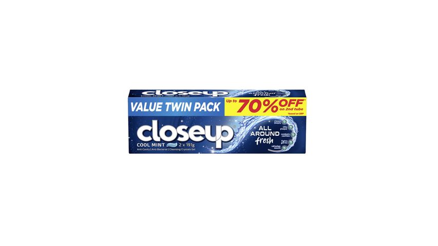 Close-Up Cooling Mint Twin Pack 191G