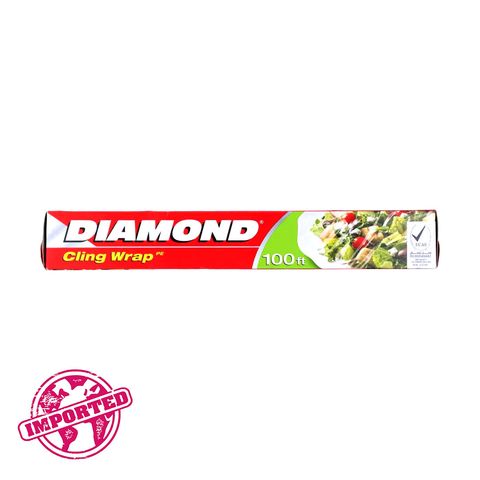 Diamond Cling Plastic Wrap 100ft (Imported)