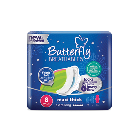 Butterfly Pads Maxi Thick Extra Large 8Pcs