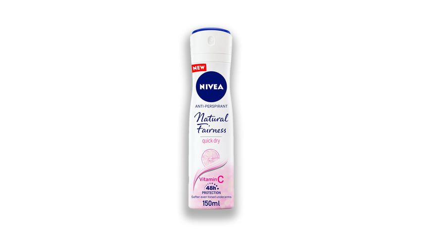 Nivea Natural Fairness, Antiperspirant For Women, Spray 150 ml