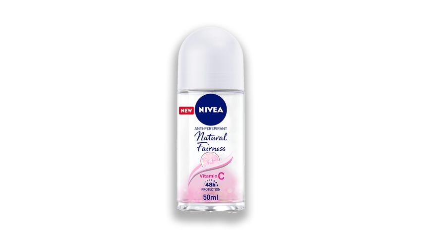 Nivea Natural Fairness, Antiperspirant For Women, Roll On 50ml