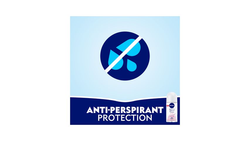 Nivea Natural Fairness, Antiperspirant For Women, Roll On 50ml