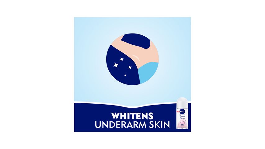 Nivea Natural Fairness, Antiperspirant For Women, Roll On 50ml