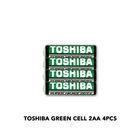 Toshiba Super Heavy Duty Green AA Battery 4 Pieces