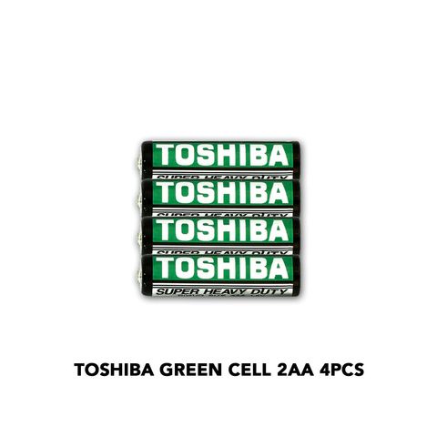 Toshiba Super Heavy Duty Green AA Battery 4 Pieces