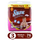 Susu Baby Diaper Mega Pack Medium Size 3 (4kg - 9kg) 72 Pieces