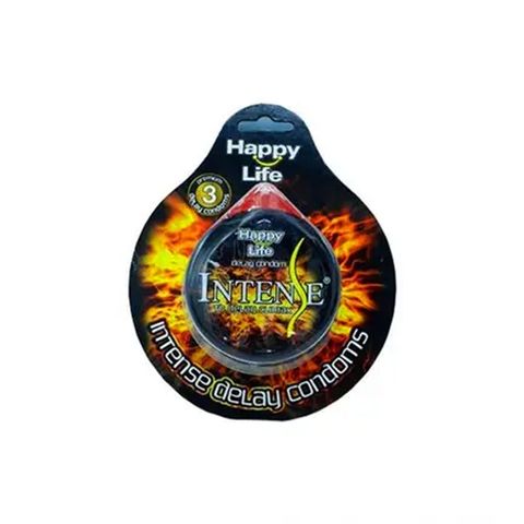 Happy Life Condoms Intense Delay 3 Pieces