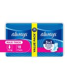 Always Maxi Thick Long Pads 18 Pieces
