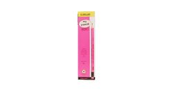 Dollar Rubber Tipped Triangular Black Lead HB 2 Pencil Pink 12 Pieces