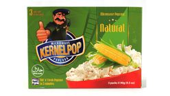 Kernel Pop Microwave Popcorn Natural 3 Packs Box