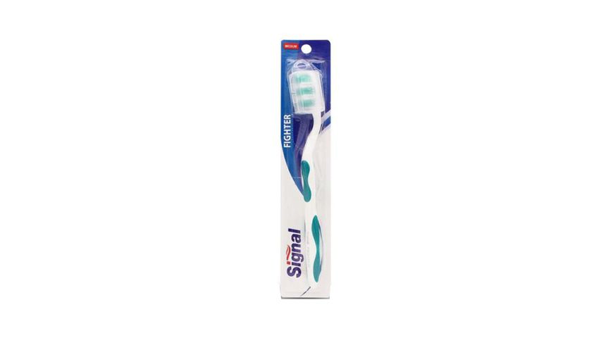 Signal Toothbrush Fighter Medium Assorted 1 Piece
