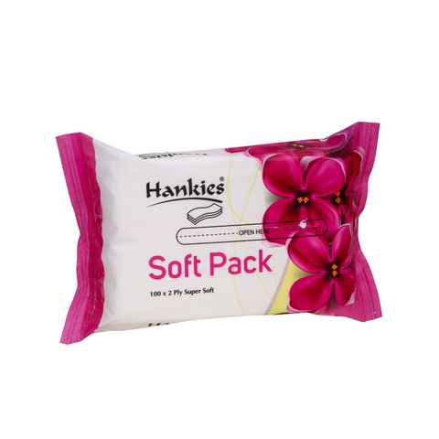 Hankies Soft Pack Tissue Box