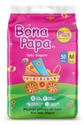 Bona Papa Baby Diaper Plus Medium Size 3 (5kg - 10kg) 50 Pieces