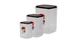 Snack Jar Food Storage Container with Cover 3 Pieces