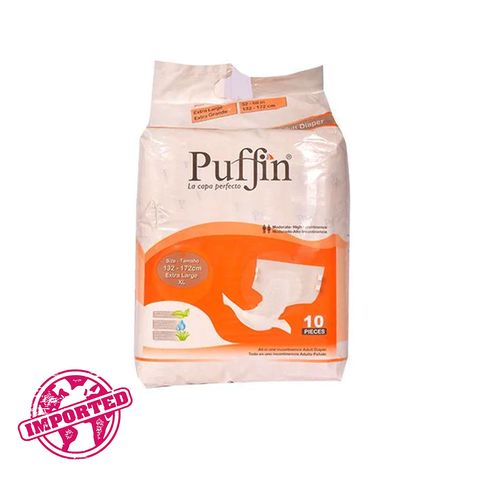 Puffin Adult Diaper X-Large 10 Pieces