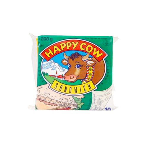 Happy Cow Sandwich Cheese 10 Slices 200 g