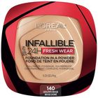 L'OREAL COS Infaillible 24H Fresh Wear Foundation in a Powder 140 Golden Beige 1s