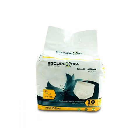 SecureXtra Adult Pull-Up Diaper X-Large 10 Pieces