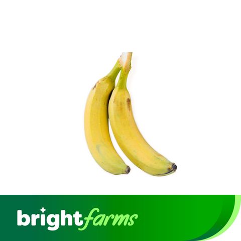 BrightFarms Fresh Banana ( 2 pcs ) (Semi-Ripe Yellows with some Black Sugar Spots)