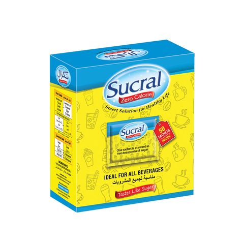 Sucral Zero Calorie Sweetener 50 Sachets