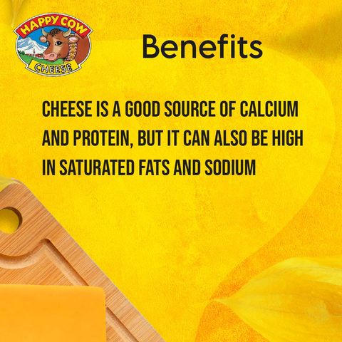 Happy Cow Low Fat Cheese Wheel 8 Portions 140 g