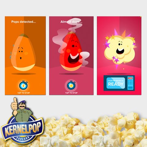 Kernelpop Microwave Popcorn Butter 3 Packs Box