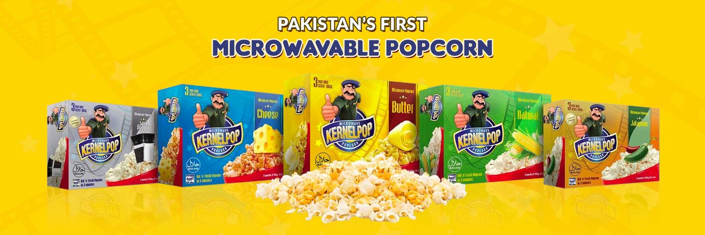 Kernelpop Microwave Popcorn Butter 3 Packs Box