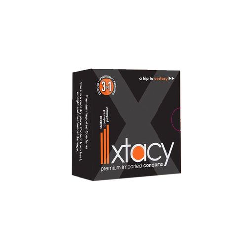 Xtacy Premium 3In1 Condom 3 Pieces
