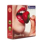 Sensation Super Dotted Strawberry Condoms 3 Pieces