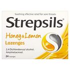 Strepsils Lozenges Honey & Lemon 24 Pieces