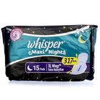 Whisper Maxi Night Sanitary Napkin 15 Pieces