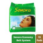 Senora Economy Pack Belt System Sanitary Napkin 15 Pads | 15 pieces - 1120100637