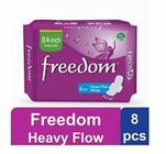 ACI Freedom Sanitary Napkin Heavy Flow Wings 8 Pieces