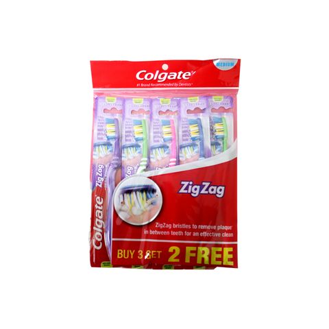 Colgate Toothbrush Zigzag Soft | 5 Units