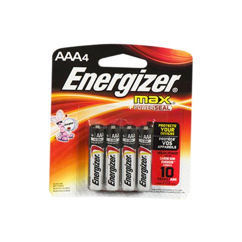 Energizer E92 Battery Max AAA White Batteries 4 Pieces