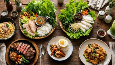 ຮ້ານອາຫານ ສ່ວນຫຍ່າ ແລະ ຄາເຟ່