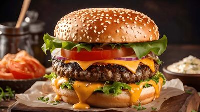 Spicy chicken broast and fast food