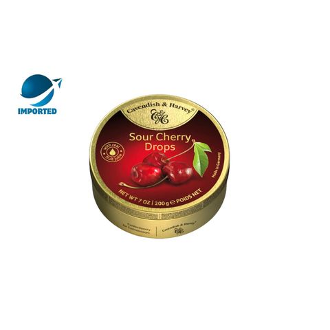 Cavendish & Harvey Candy Sour Cherry Drops 200g