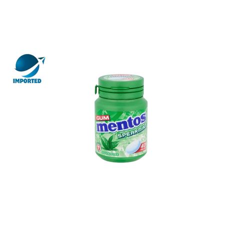 Mentos Gum Bottle Spearmint 40 Pieces 56g