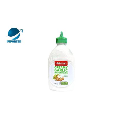 Herman Creamy Garlic Mayonnise Tube 500ml
